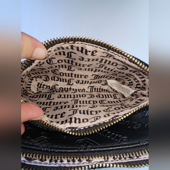 NWT Juicy Couture Crossbody Double Trouble Licorice Crown - Picture 7 of 9